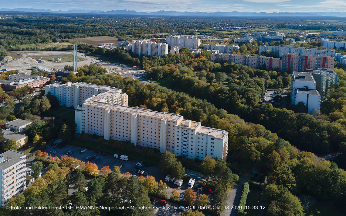 08.10.2020 - Baustelle Alexisquartier und Umgebung in Neuperlach